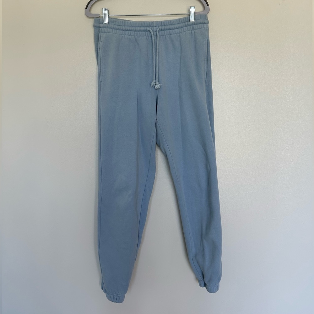 Aritzia Tna Cozy Fleece Boyfriend Sweatpant Dune Blue